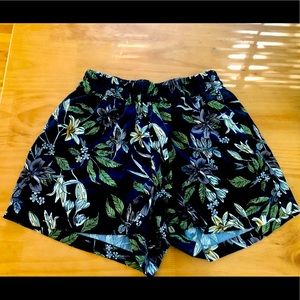 Frank and Oak Women’s Size M Floral Shorts with Elastic Waist